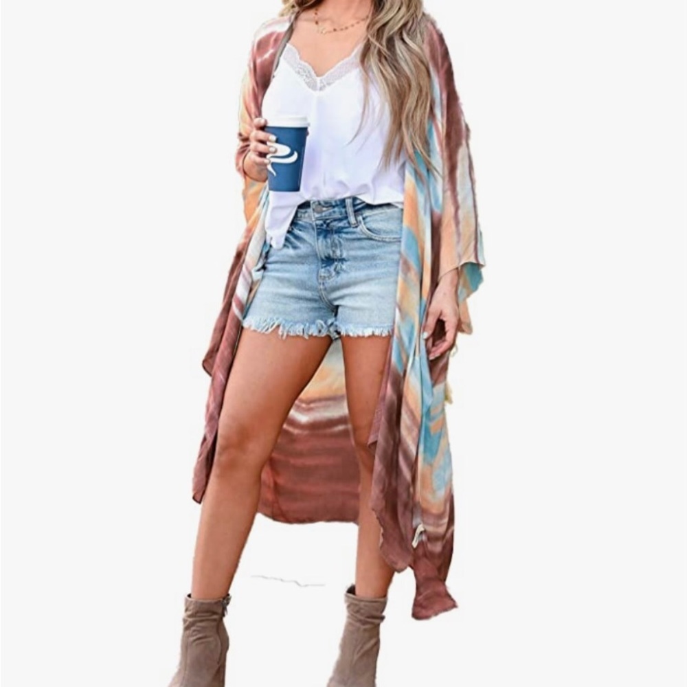 NWOT chiffon kimono - S & M